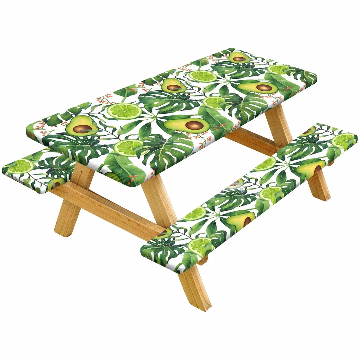 Outdoor Tischdecke Set mit Bankbezügen, Wasserdicht & Elastisch