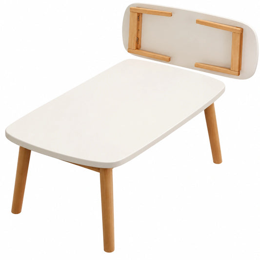 Tragbarer Klapptisch für kleine Räume, rechteckig, minimalistisches Design, ohne Montage, für Schlafzimmer, Wohnzimmer, Balkon