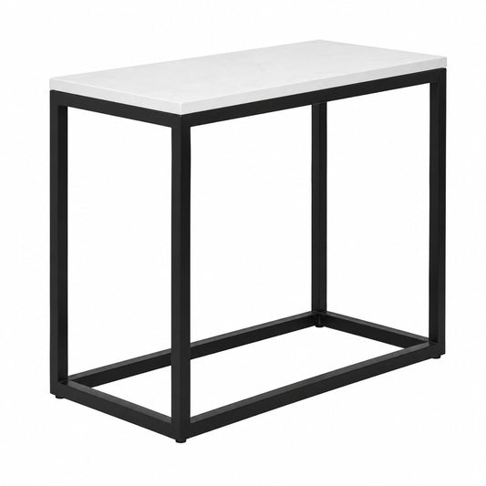 Moderner Marmortisch aus Metall, Beistelltisch für Sofa und Schlafzimmer