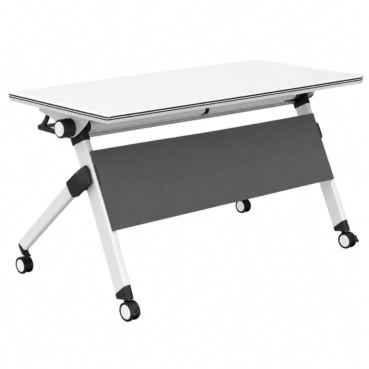 Faltbarer Schreibtisch mit Stabiler Tischplatte, Mobil für Büro und Bildungseinrichtungen, Ideal für Konferenzen, Schulungen und Teamarbeit