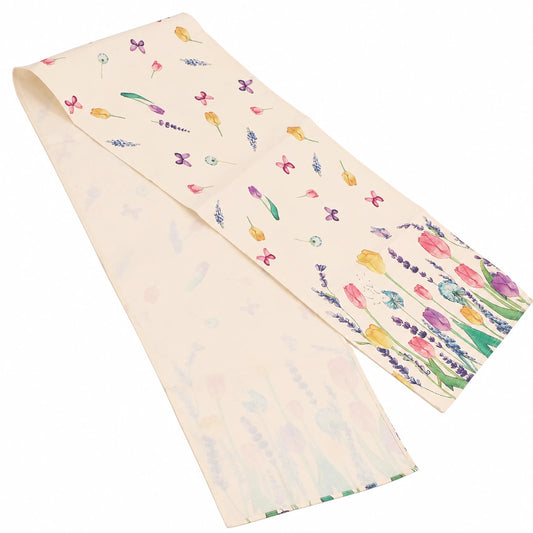 Kikumi Tischläufer Blumenmotiv, Rechteckig, Reißfest und Wasserdicht, 30 cm Breit