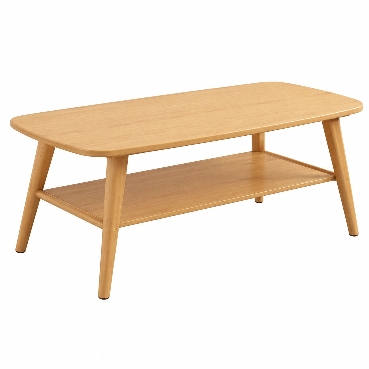 Moderner Couchtisch aus Holz mit Ablagefach für Wohnzimmer und Büro