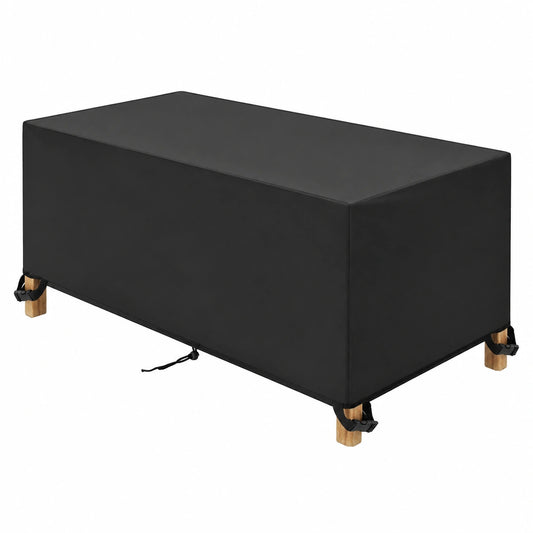 Robuster wasserdichter Gartentisch, UV-beständig, 120 x 80 x 45 cm, für Terrasse und Rattan-Möbel