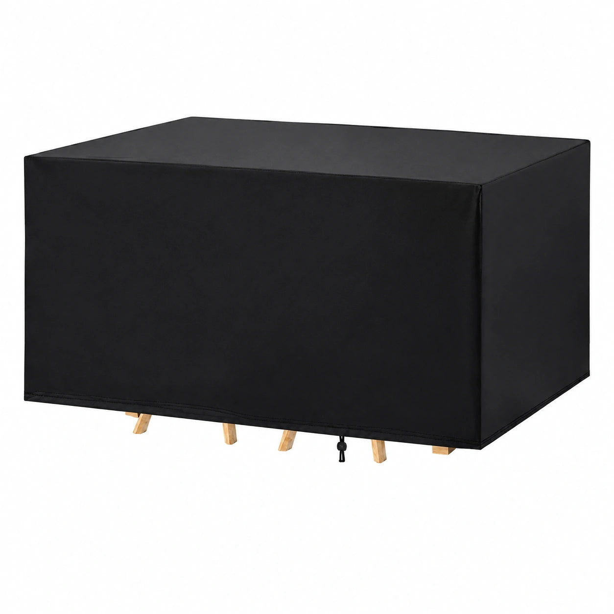 Wasserdichte 600D Abdeckung für Gartenmöbel, UV-beständig, windfest, geeignet für Würfel- und Rechtecktische sowie Rattan-Sofas, 360 x 360 x 75 cm