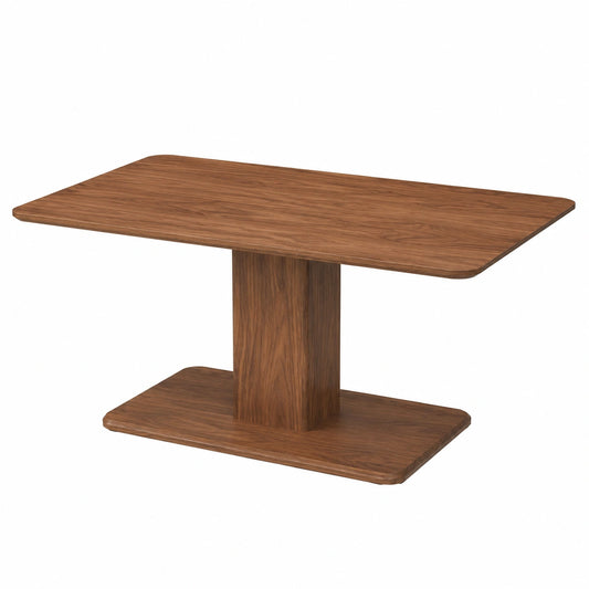Höhenverstellbarer Couchtisch aus Eiche, Multifunktionaler Wohnzimmertisch, Umwandelbar in Esstisch, Modernes Design, Walnuss