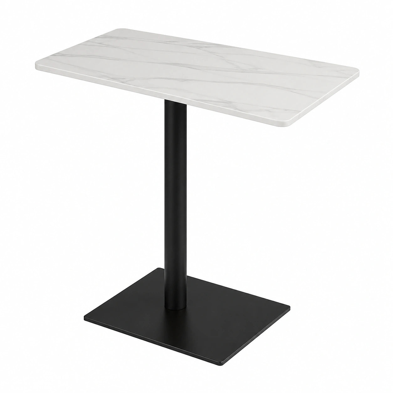 Multifunktionaler C-förmiger Beistelltisch mit Laptopablage, ideal für Wohnzimmer und Schlafzimmer, kompakt und platzsparend, 48x33x65cm